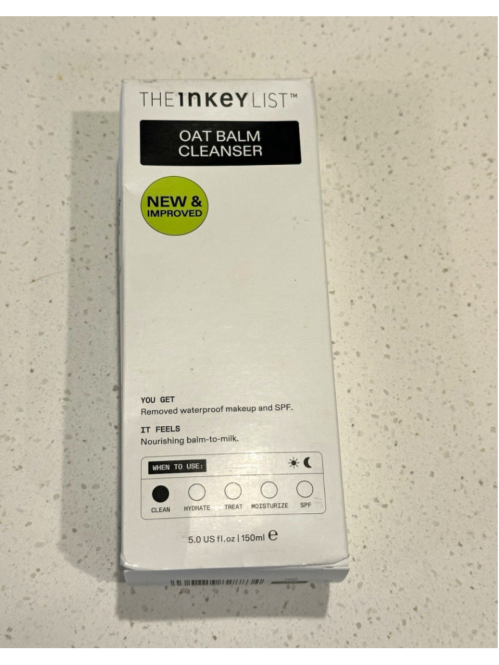 The INKEY List Oat Balm Cleanser, Nourishing Makeup Remover Face 5 fl oz